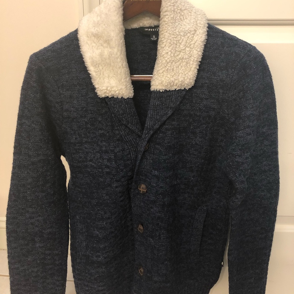 Brooklyn Industries faux shearling cardigan